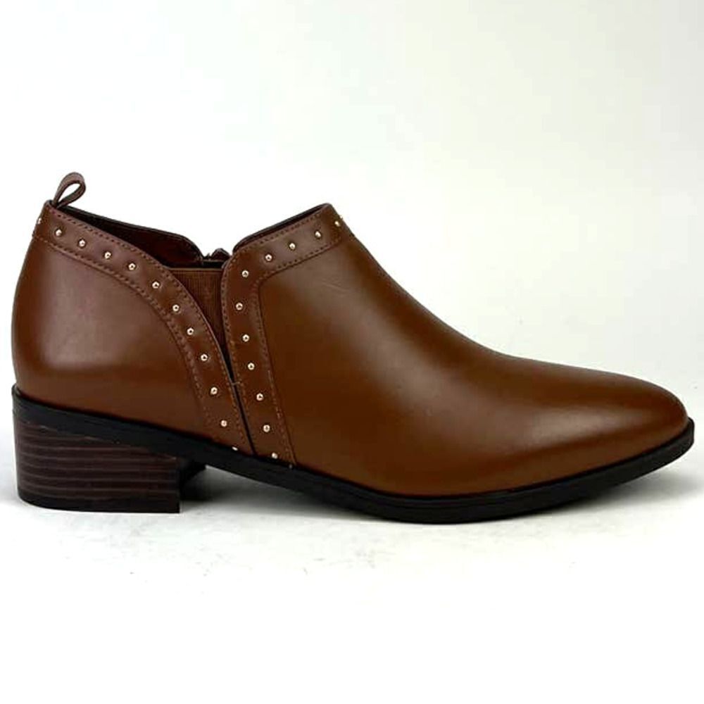 New Women Bella Vita Tan Brown Lorraine Leather Ankle Boot Shoes Block Heel